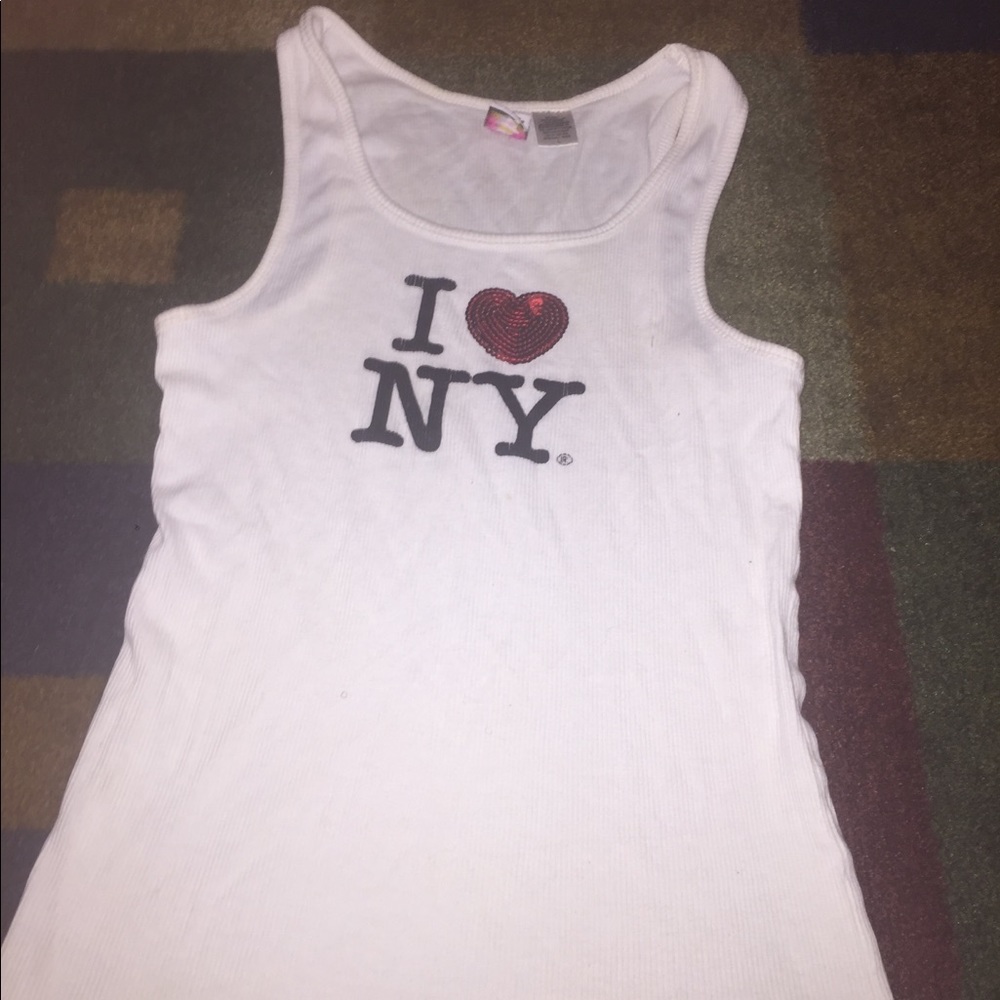 White tank top.